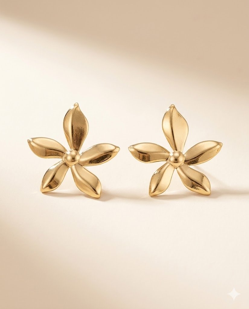 1.FLORAL EARRING