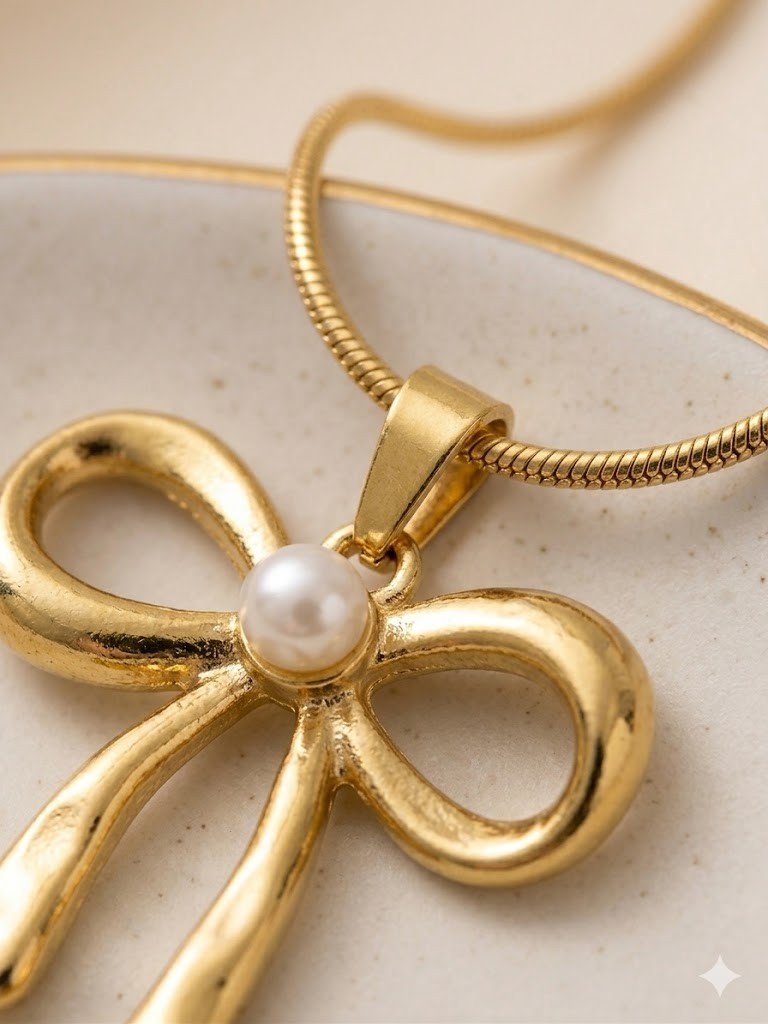 BOWKNOT_NECKLACE_ANTI TARNISH_1