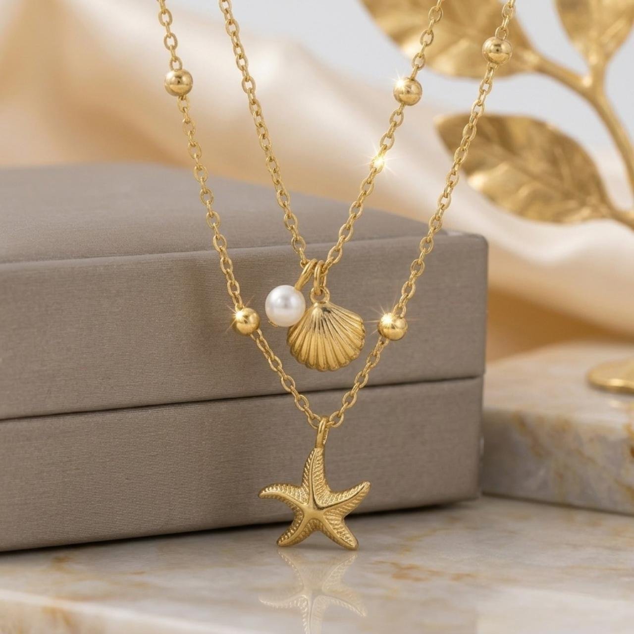 Ocean_Treasures_Layered_anti tarnish_Necklace_4