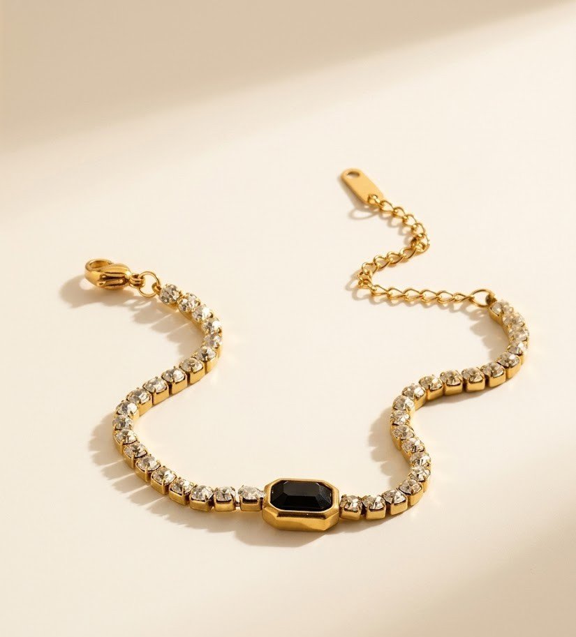 black stone tennis bracelet1